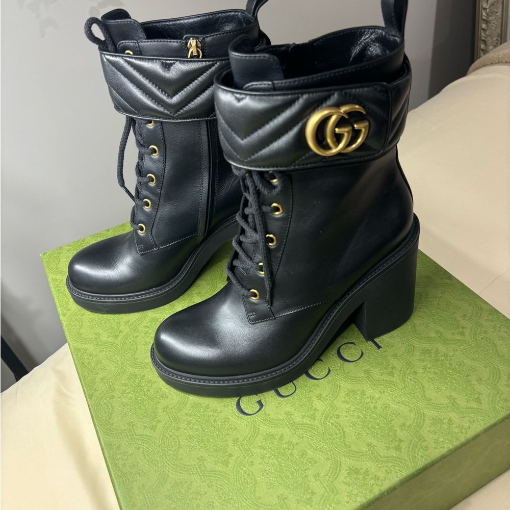 Gucci Black Marmont Boots